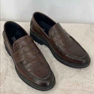 INC SIZE 8.5 Men's Brown Loafers